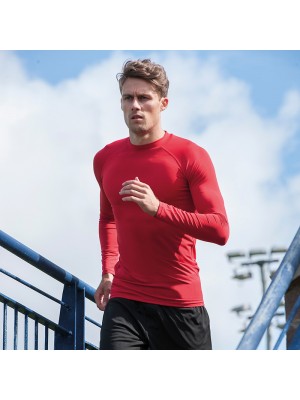 Plain long sleeve baselayer Cool AWDis 180 GSM